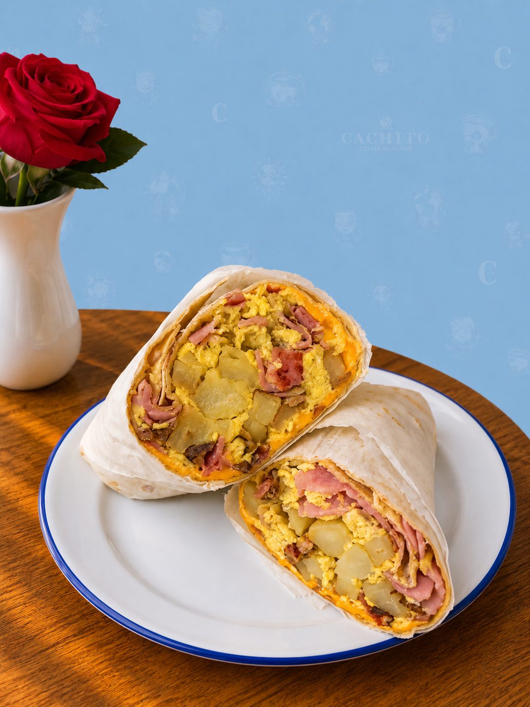 Bacon Burrito at Cachito Coffee and Bakery in Miami Beach