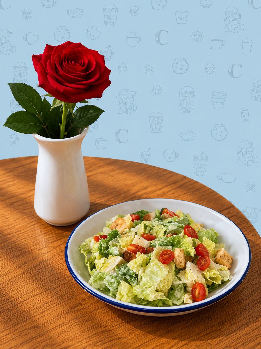 Caesar Salad at Cachito Coffee and Bakery in Miami Beach