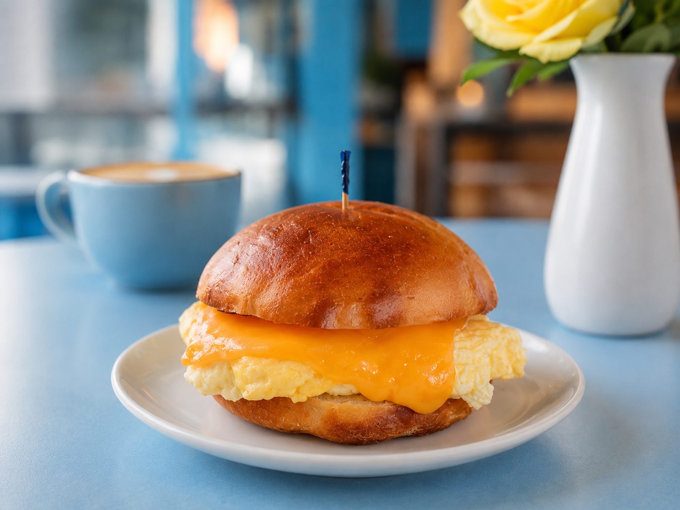 2 Eggs and Cheddar Cheese at Cachito Coffee and Bakery in Miami Beach