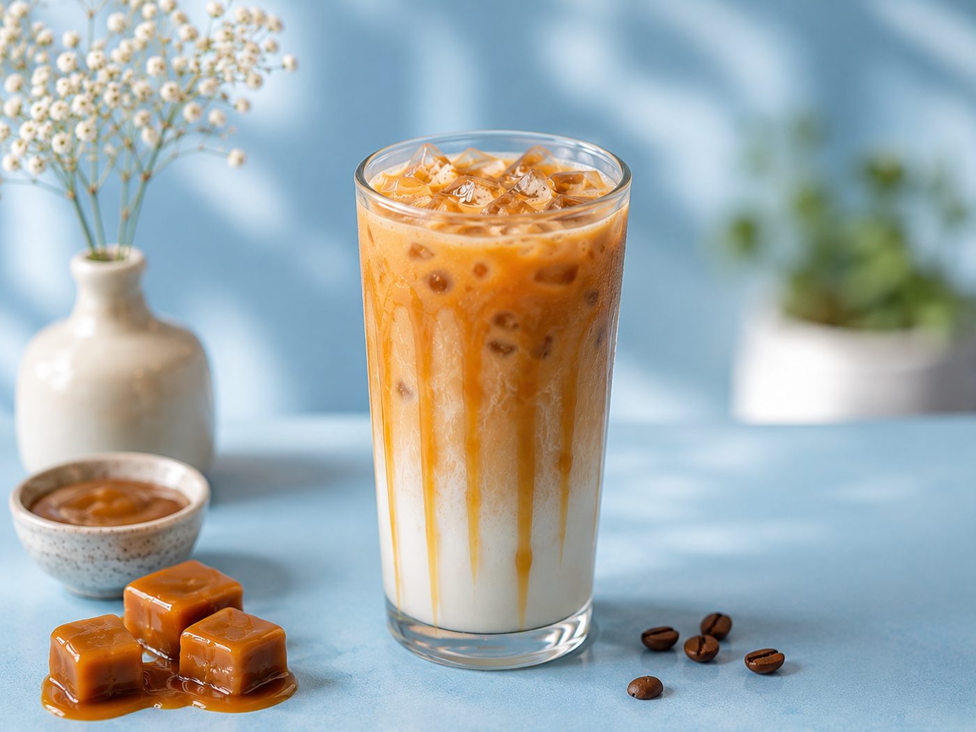 Iced Dulce de Leche Latte at Cachito Coffee Roasters Miami Beach
