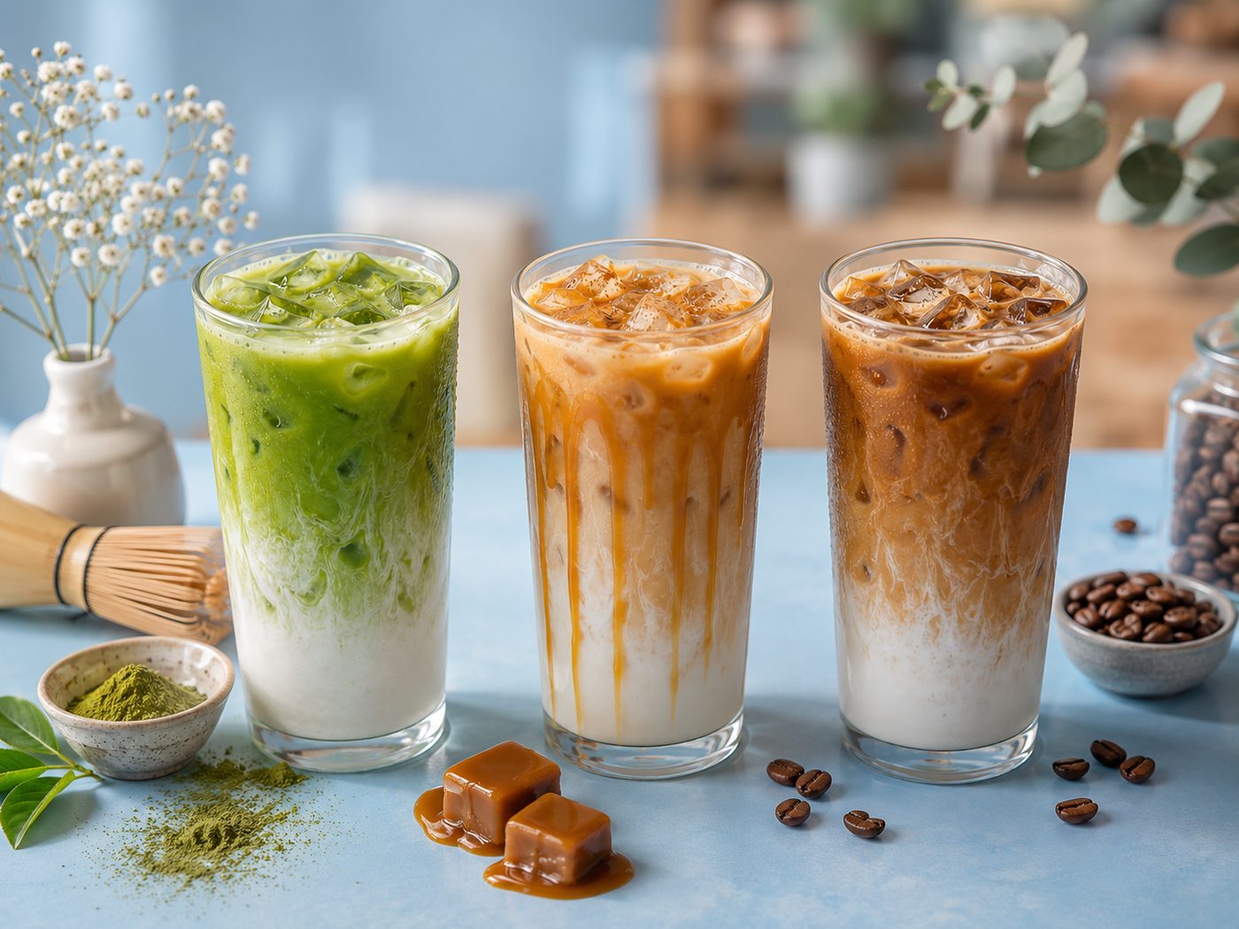 Iced Matcha Latte at Cachito Coffee and Bakery in Miami Beach
