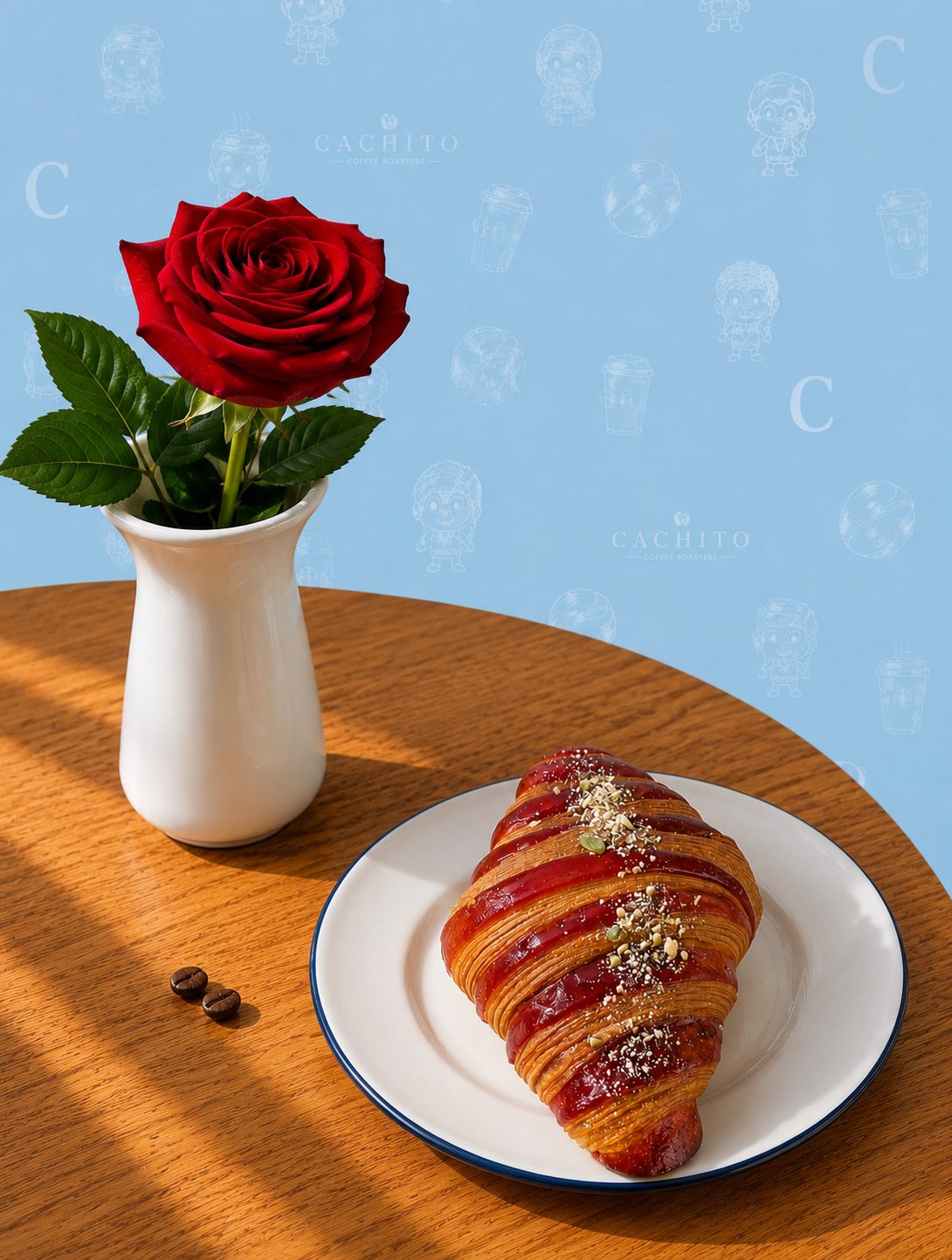 NY Strawberry Croissant at Cachito Coffee and Bakery in Miami Beach